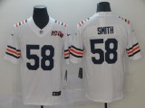 Men's Chicago Bears #58 Smith White 2019 100th Season Limited Stitched NFL Jersey