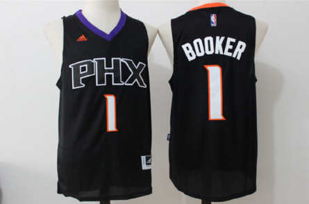 NBA Phoenix Suns #1 Booker Black Jersey.jpeg