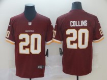 Men's Nike Washington Redskins #20 Collins Burgundy Red Team Color Vapor Untouchable Limited Jersey