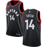 Raptors #14 Danny Green Black Basketball Swingman Statement Edition Jersey