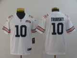 Youth Chicago Bears #10 Mitchell Trubisky White 2019 100th Season Limited Stitched Jersey