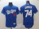 MLB Los Angeles Dodgers #74 Jansen Blue Elite Jersey