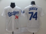 MLB Los Angeles Dodgers #74 Jansen White Elite Jersey