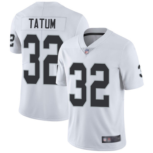 Nike Oakland Raiders #32 Tatum White Vapor Untouchable Limited Jersey