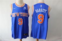 NBA New York Knicks  #9 RJ Barrett Blue 2019 Draft Nike Men Jersey