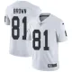 Nike Oakland Raiders #81 Brown White Vapor Untouchable Limited Jersey
