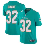 Miami Dolphins #32 Kenyan Drake Home Aqua Green Vapor Untouchable Limited Jersey