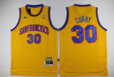 NBA San Francisco Warriors 30 Stephen Curry 1962-64 Hardwood Classic Throwback Yellow Jersey
