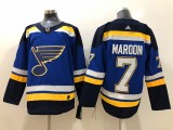 NHL Blues 7 Pat Maroon Adidas Blue Men Jersey