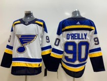 NHL Blues 90 Ryan O'Reilly Adidas White Men Jersey