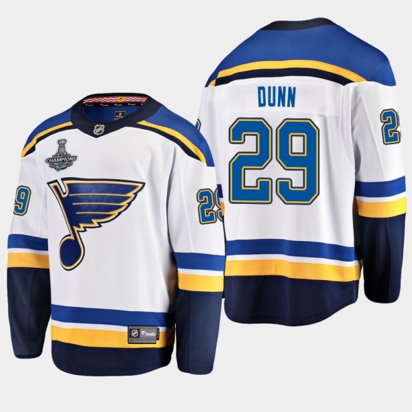 NHL Blues Vince Dunn 2019 Stanley Cup Champions White Adidas Men Jersey