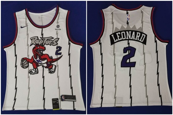 NBA Raptors 2 Kawhi Leonard White Nike Swingman Men Jersey