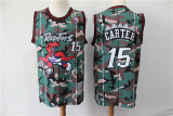 NBA Raptors 15 Vince Carter Camo Swingman Men Jersey