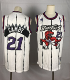 NBA Raptors 21 Marcus Camby White Hardwood Classics Men Jersey