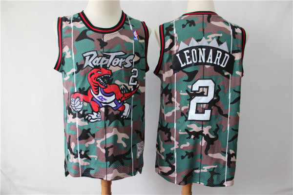 NBA Raptors 2 Kawhi Leonard Camo Swingman Men Jersey