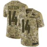 Nike Denver Broncos #14 Courtland Sutton Camo Salute to Service Limited Jersey