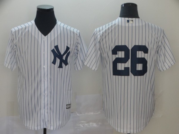 New York Yankees #26 LeMahieu White Game Men Jersey