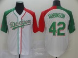 Los Angeles Dodgers #42 Robinson White Mexican Heritage Culture Night Mexico Jersey 