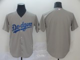 MLB Los Angeles Dodgers Blank Grey Mens Jersey