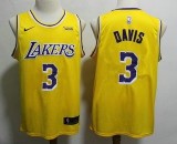 NBA Los Angeles Lakers#3 Anthony Davis yellow Nike Men Jersey