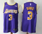 NBA Lakers #3 Anthony Davis Purple Nike Swingman Men Jersey With Logo