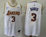 NBA Lakers #3 Anthony Davis White Nike Swingman Men Jersey With Logo