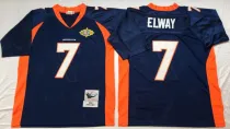 Blue John Elway Throwback NFL Denver Broncos #7 Jersey