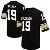 NCAA Colorado Buffaloes #19 Rashaan Salaam Black Throwback Jersey