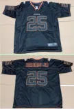 Nike Denver Broncos #25 Harris Lights Out Black Color Rush Limited Jersey