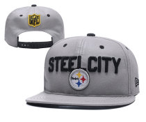 NFL Pittsburgh Steelers Grey Snapbacks Hats