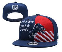 NFL Detroit Lions Dark Blue Snapacks Hats 