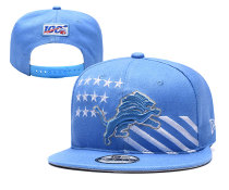 NFL Detroit Lions Blue Snapacks Hats 