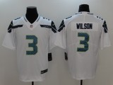 Nike Seattle Seahawks #3 Wilson White Vapor Untouchable Limited Jersey