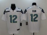 Nike Seattle Seahawks #12 Fan White Vapor Untouchable Limited Jersey