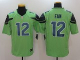 Nike Seattle Seahawks 12 Fan Green Color Rush Limited Jersey