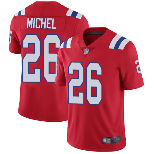 New England Patriots #26 Sony Michel Red Vapor Untouchable Limited NFL Jersey