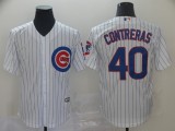 MLB Chicago Cubs #40 Contreras White Game Jersey