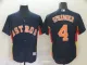 MLB Houston Astros #4 Springer Navy Blue Game Jersey