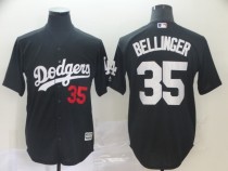 Los Angeles Dodgers #35 Cody Bellinger Black Game Men's Jersey