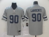 Nike Cowboys #90 Demarcus Lawrence Grey Inverted Legend Men Jersey