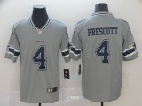 Nike Cowboys #4 Dak Prescott Grey Inverted Legend Men Jersey