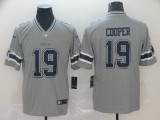 Nike Cowboys #19 Amari Cooper Grey Inverted Legend Men Jersey