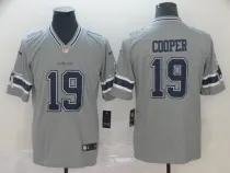 Nike Cowboys #19 Amari Cooper Grey Inverted Legend Men Jersey