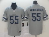 Nike Cowboys #55 Leighton Vander Esch Grey Inverted Legend Men Jersey