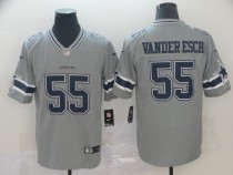 Nike Cowboys #55 Leighton Vander Esch Grey Inverted Legend Men Jersey