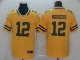Nike Green Bay Packers #12 Aaron Rodgers Gold Inverted Legend Men Jersey