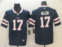 Nike Buffalo Bills #17 Josh Allen Navy Inverted Legend Men Jersey