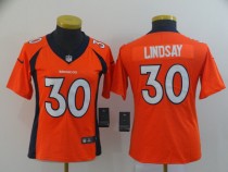 Women's Nike Denver Broncos #30 Phillip Lindsay Orange Vapor Untouchable Limited Jersey