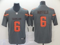 Nike Cleveland Browns #6 Baker Mayfield Grey Inverted Legend Men Jersey