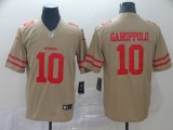 Nike San Francisco 49ers #10 Jimmy Garoppolo Gold Inverted Legend Men Jersey